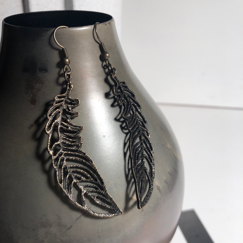 Feather Earrings - Picture 3 of 3